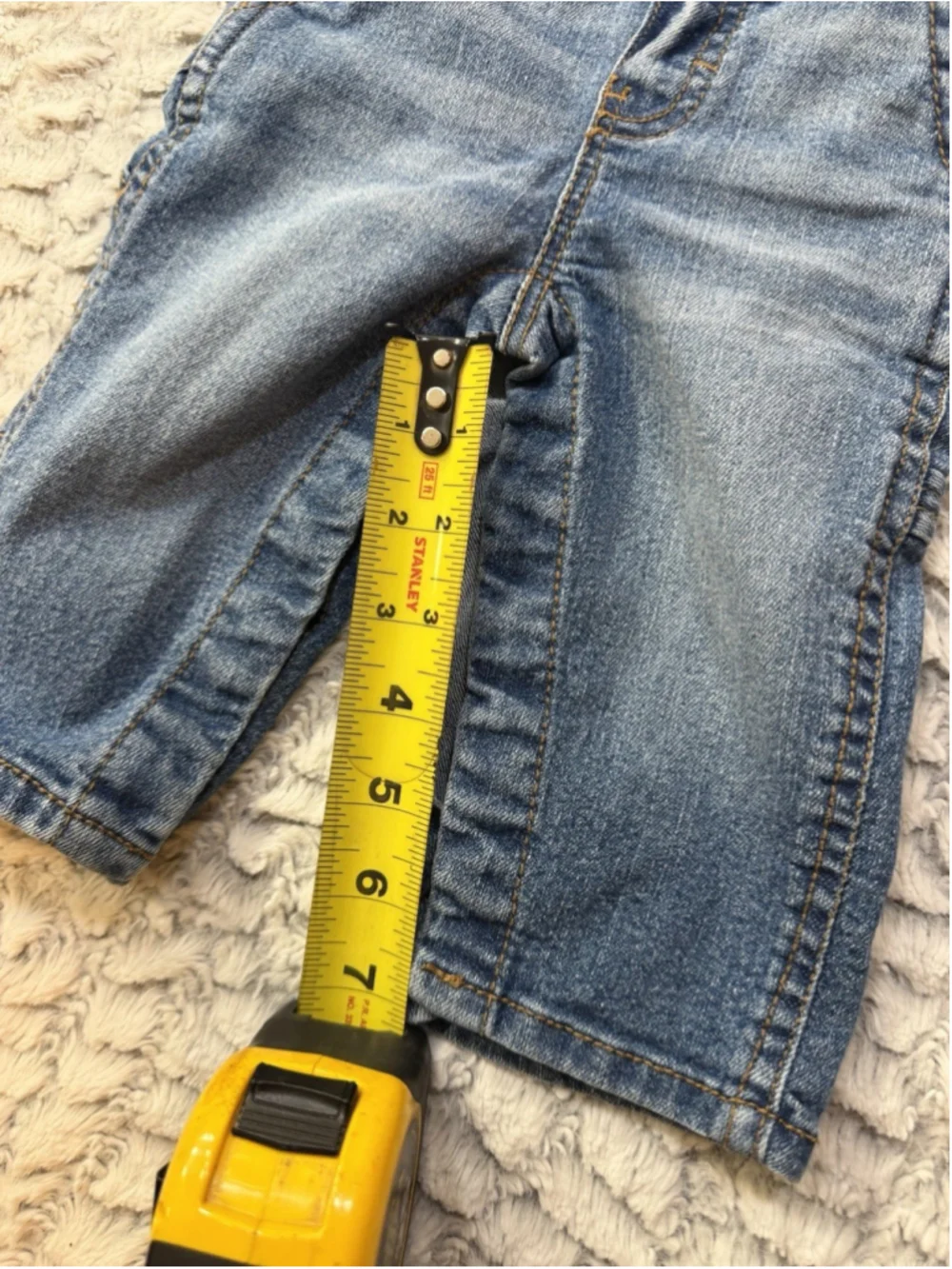 OshKosh B'gosh Baby 3-6M Blue Denim Overall One-Piece Adjustable Straps